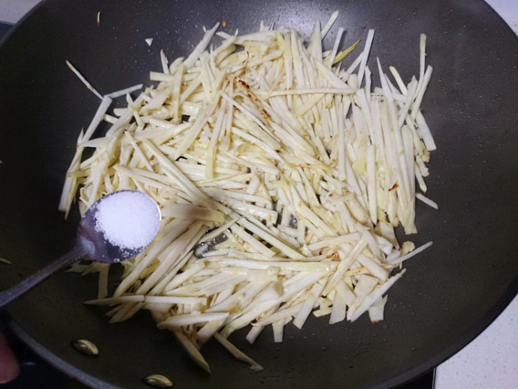 冬笋肉丝#非转基因金步骤12