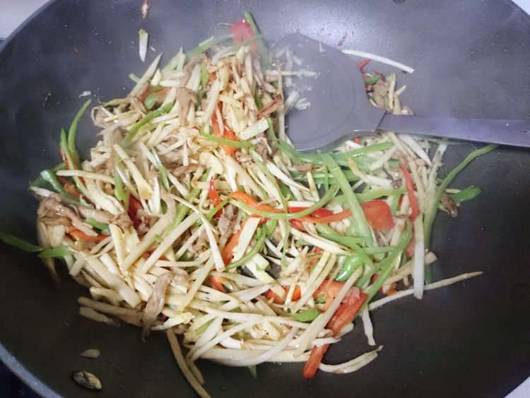 冬笋肉丝#非转基因金步骤15
