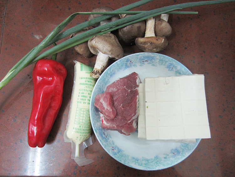 鲜味百花豆腐步骤1