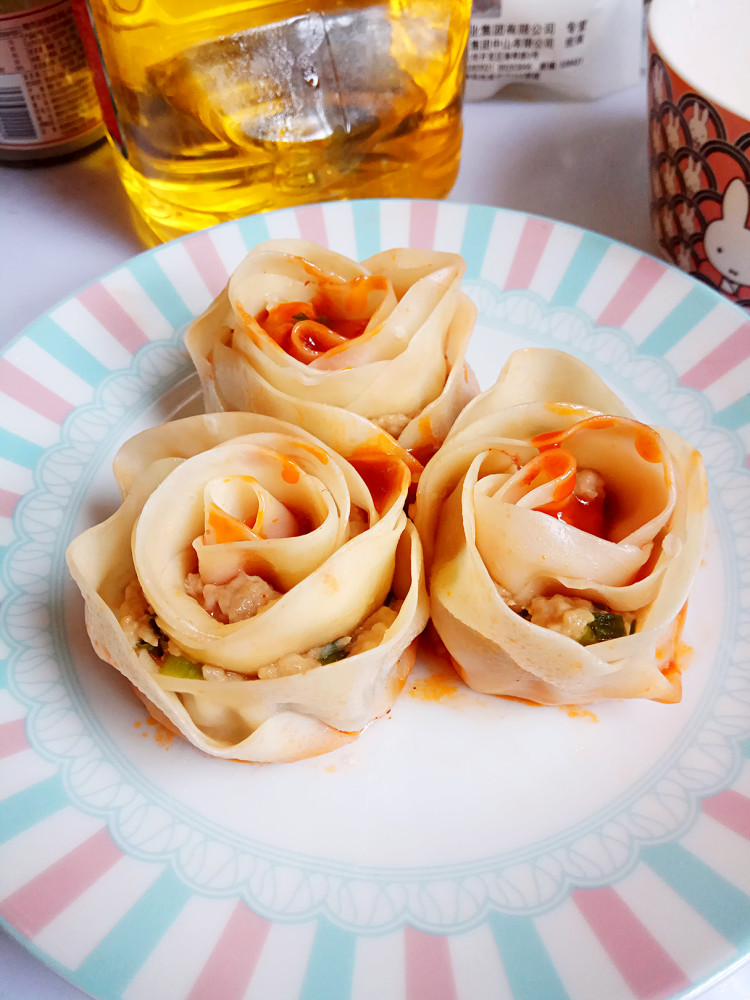 番茄汁玫瑰花饺步骤7