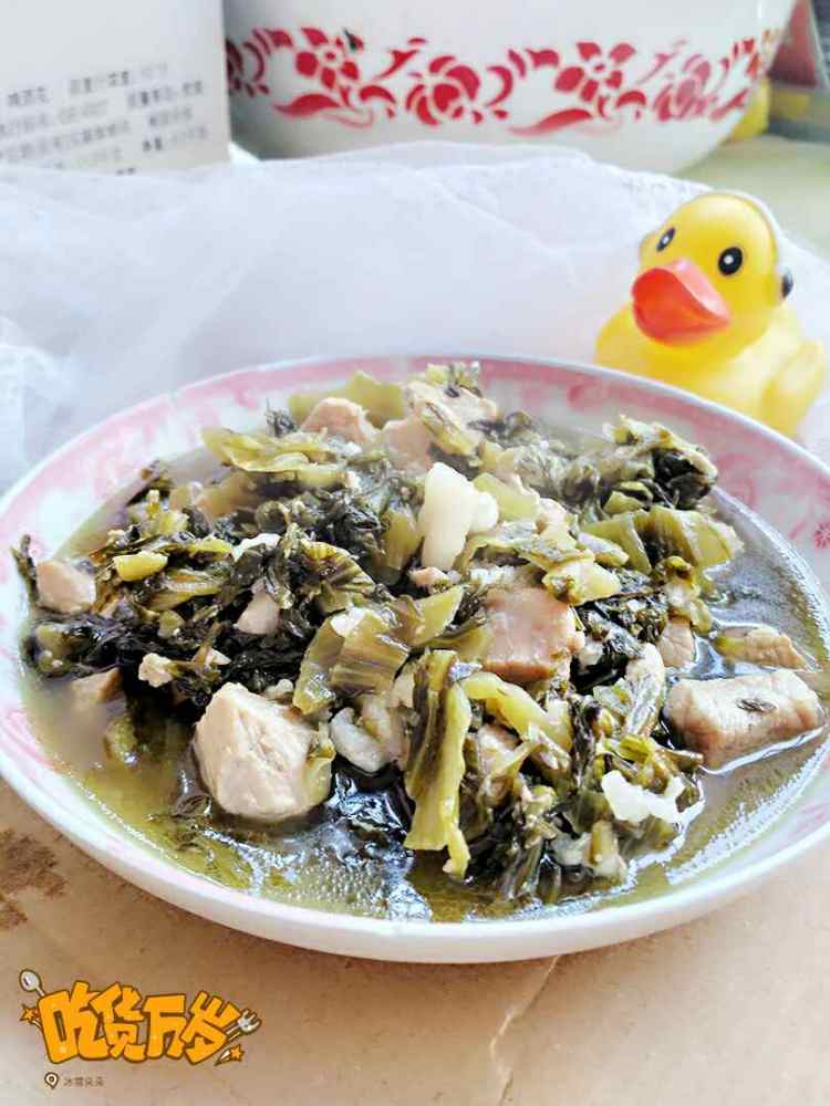 咸菜煲猪肉步骤6