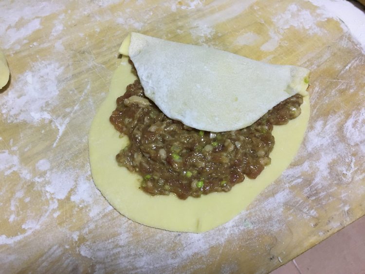 发面肉饼步骤7