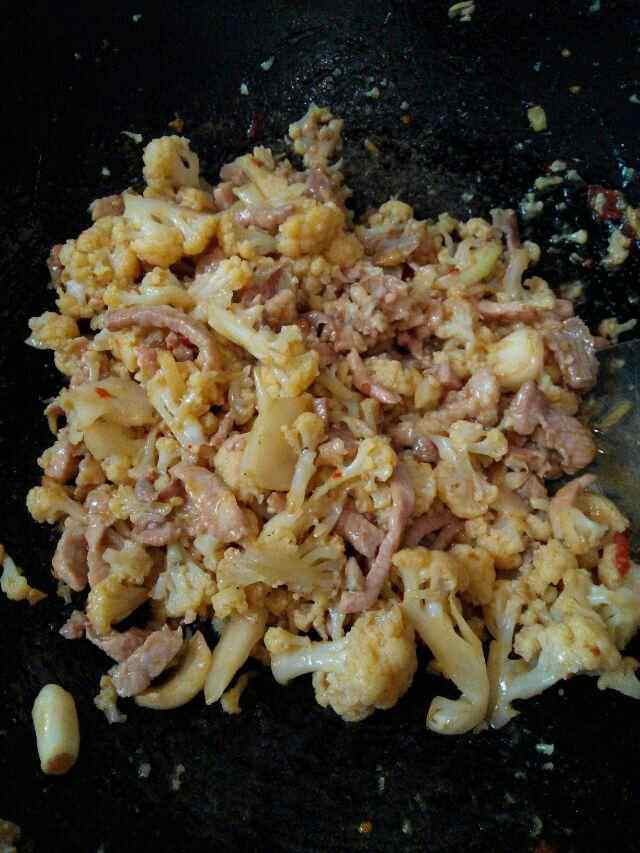 花菜肉片步骤9