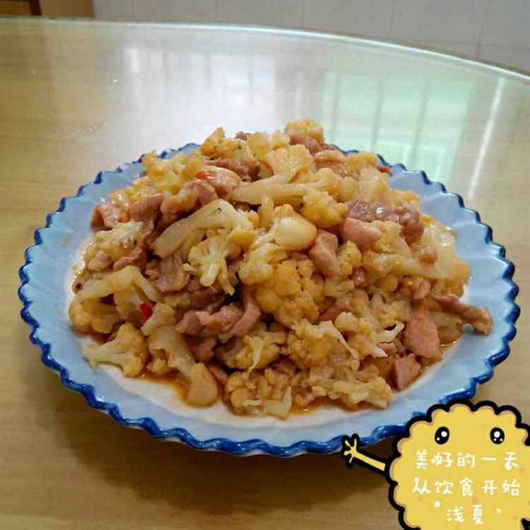 花菜肉片步骤10