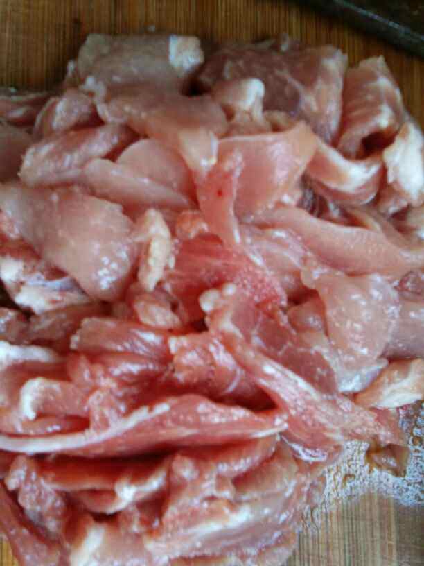 大葱炒肉步骤2