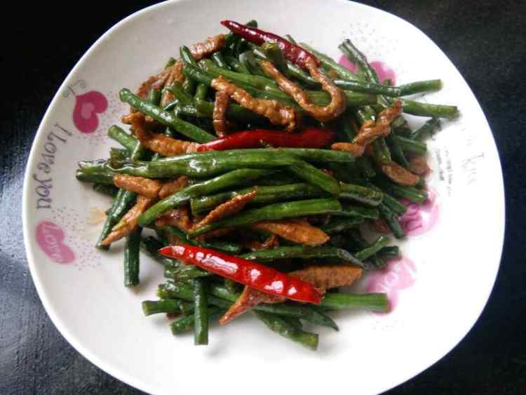 豇豆炒肉丝步骤11
