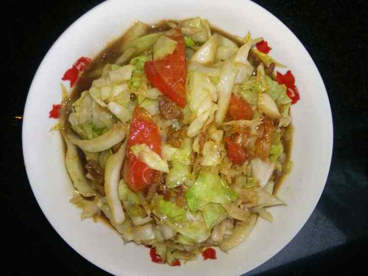 大头菜西红柿炒肉步骤11