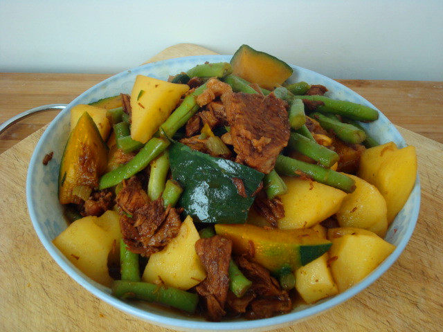 土豆豆角南瓜大烩菜步骤13