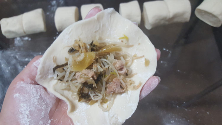 咸菜猪肉饼步骤8