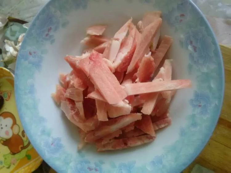 肉丝竹笋步骤2