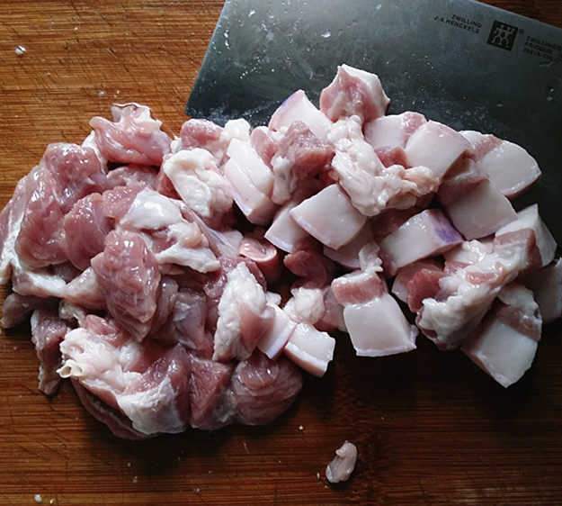 幹豆角烧肉步骤4