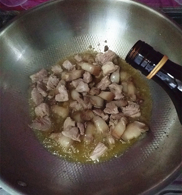 幹豆角烧肉步骤8