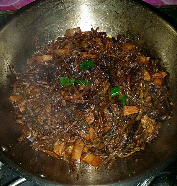 幹豆角烧肉步骤13