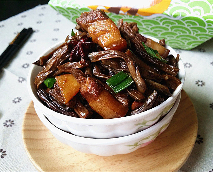 幹豆角烧肉步骤14