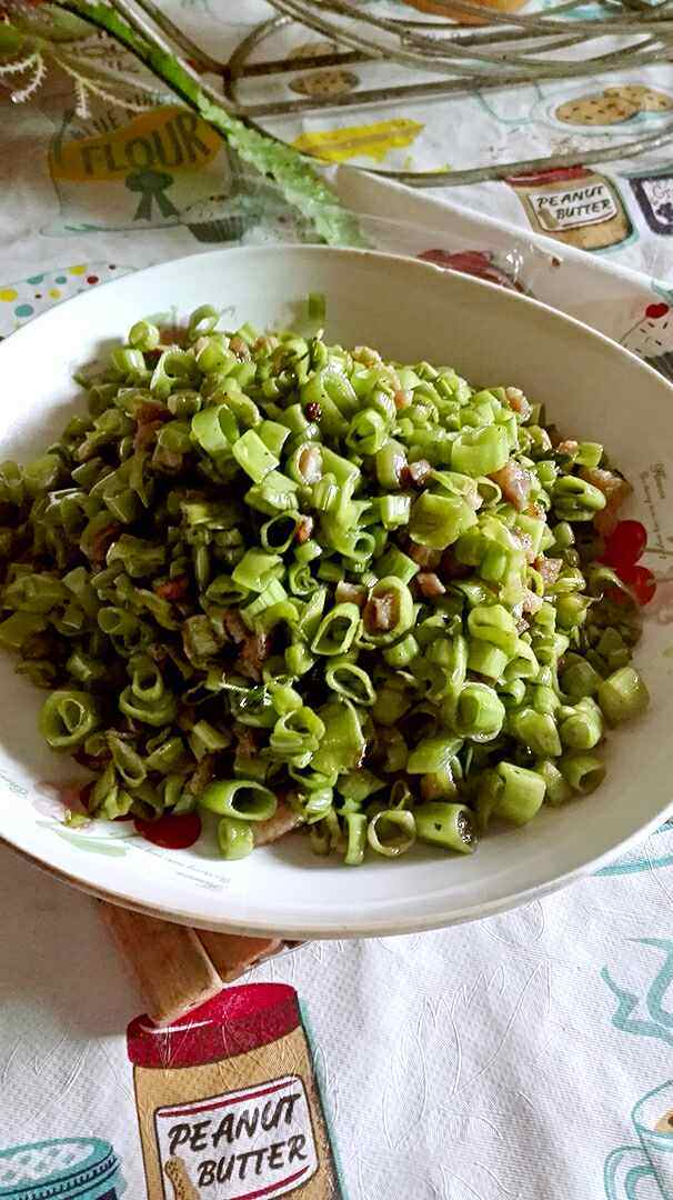 蚝油空心菜炒肉末步骤6