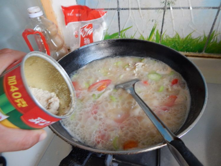 西红柿肉丝煮年糕步骤18