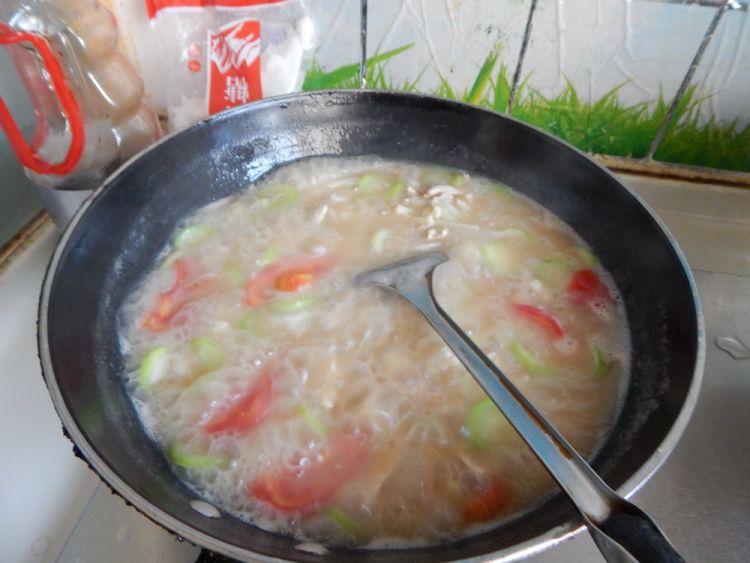 西红柿肉丝煮年糕步骤17