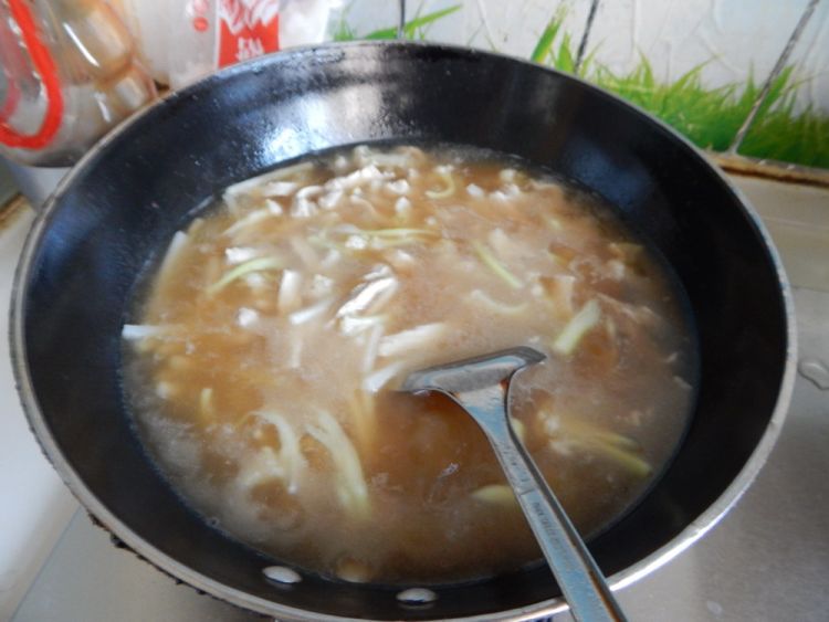 西红柿肉丝煮年糕步骤15