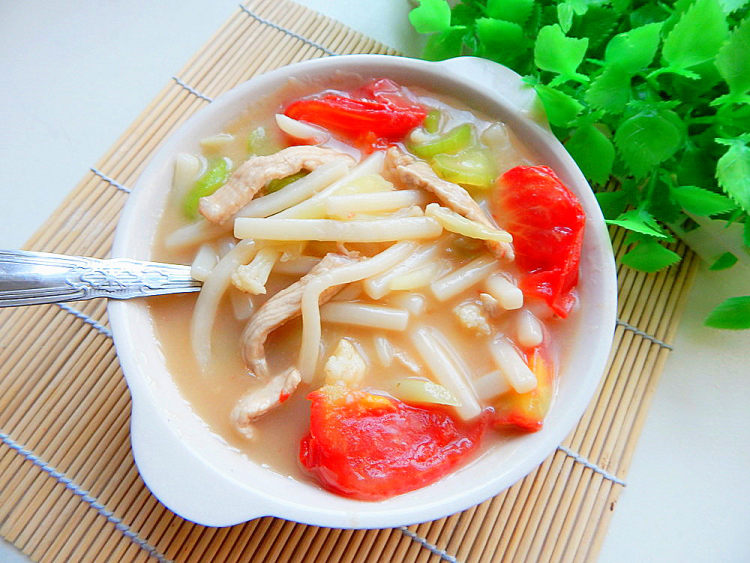 西红柿肉丝煮年糕步骤20