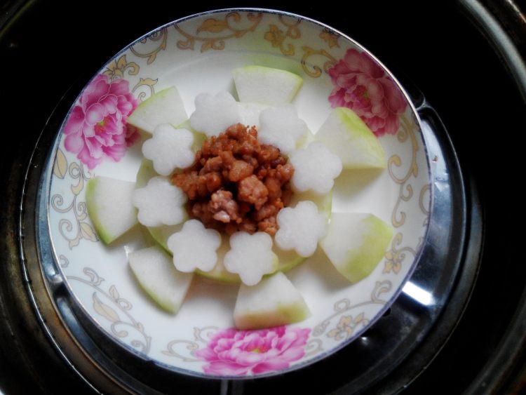 枸杞肉末蒸冬瓜步骤13