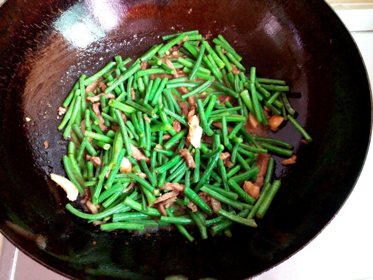 长豆肉丝炒面步骤10
