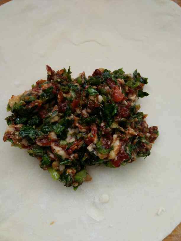 油麦菜肉馅饼步骤8