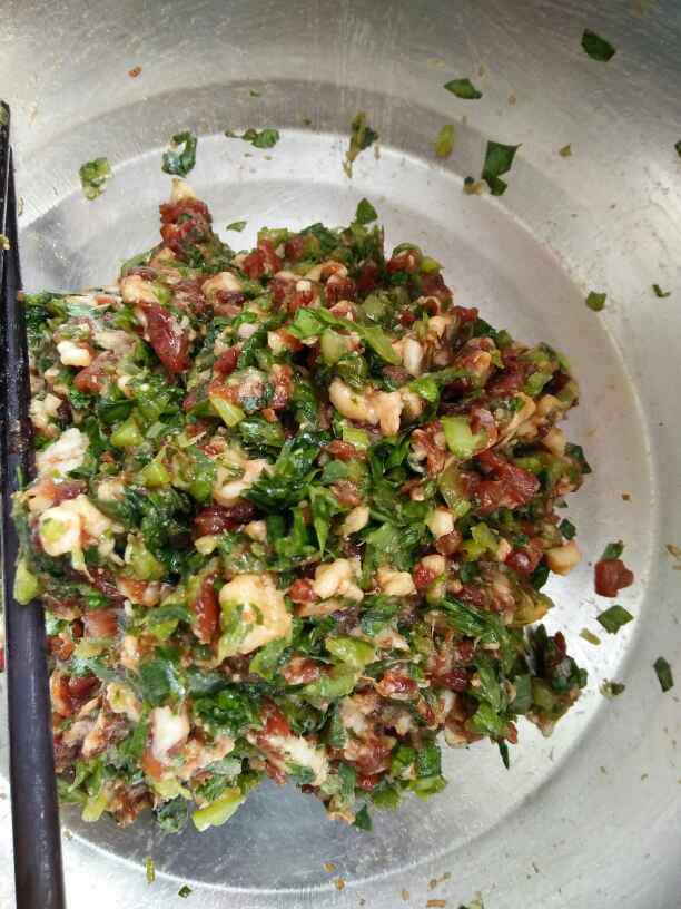 油麦菜肉馅饼步骤6