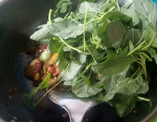 黄瓜苋菜炒肉步骤9
