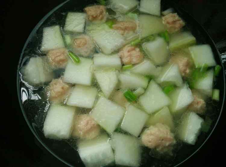 冬瓜肉丸汤#新鲜从这步骤9