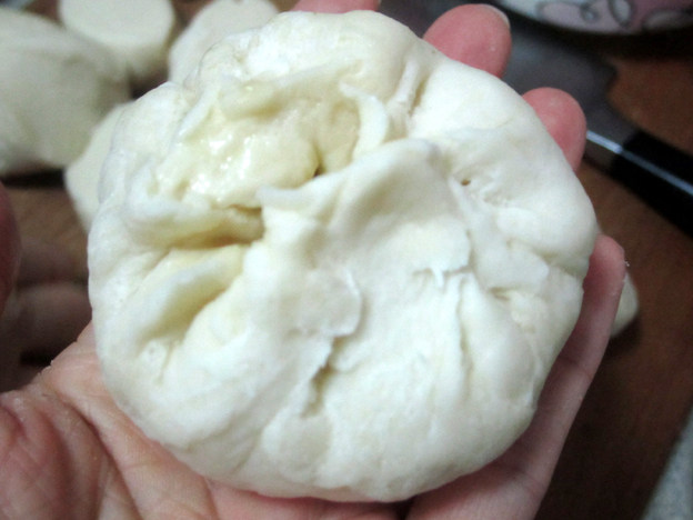 圆白菜肉沫烫面馅饼#步骤9