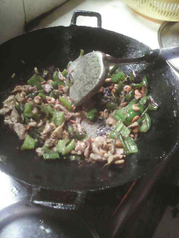 辣椒肉炒虾#新鲜从这步骤2