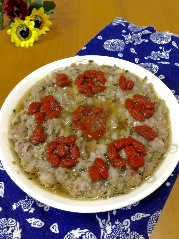 蒸梅菜肉饼步骤8