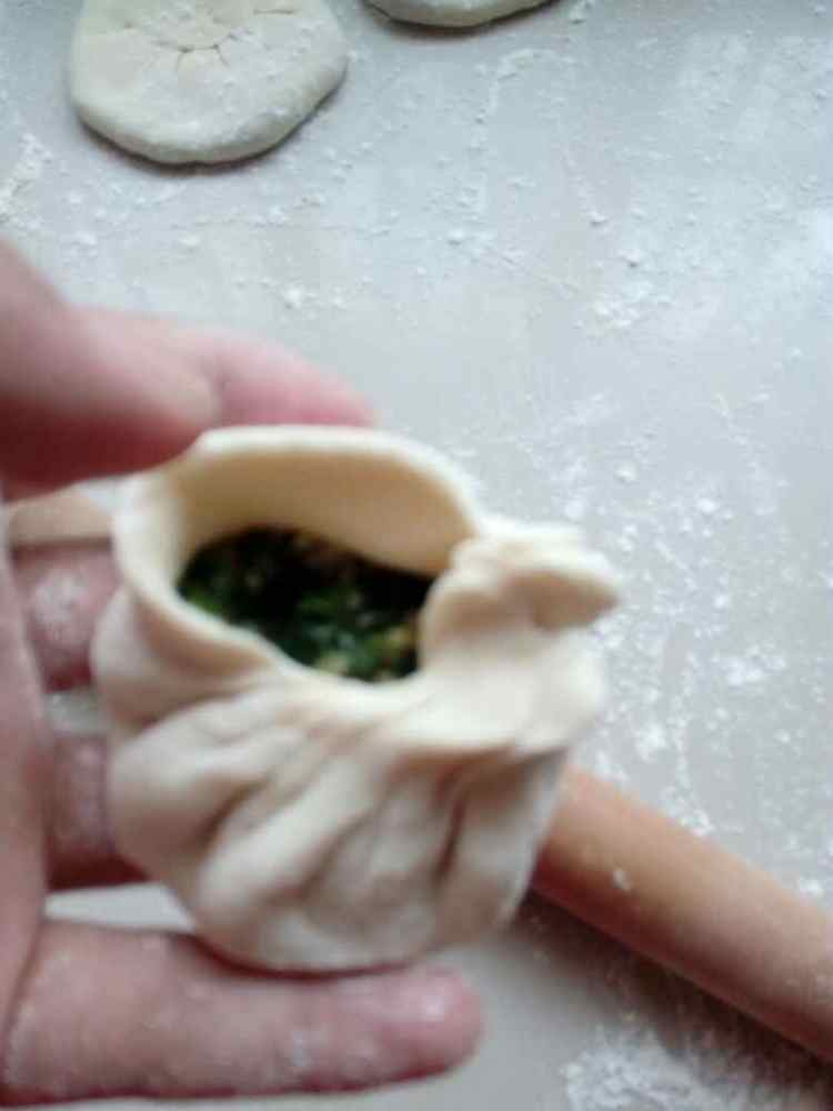剩饺子馅馅饼步骤4