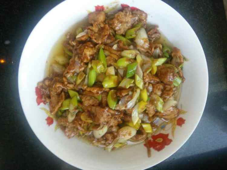 大葱孜然炒肉片步骤10