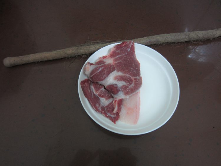 淮山药蒸肉碎步骤1