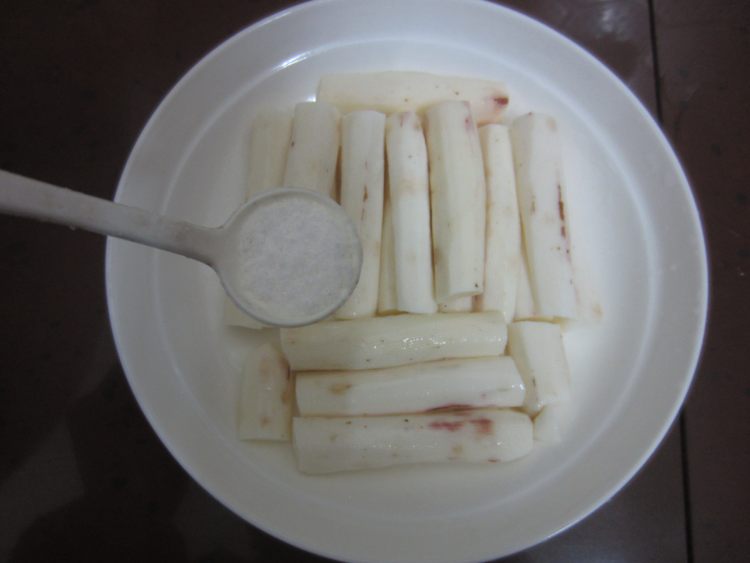 淮山药蒸肉碎步骤7