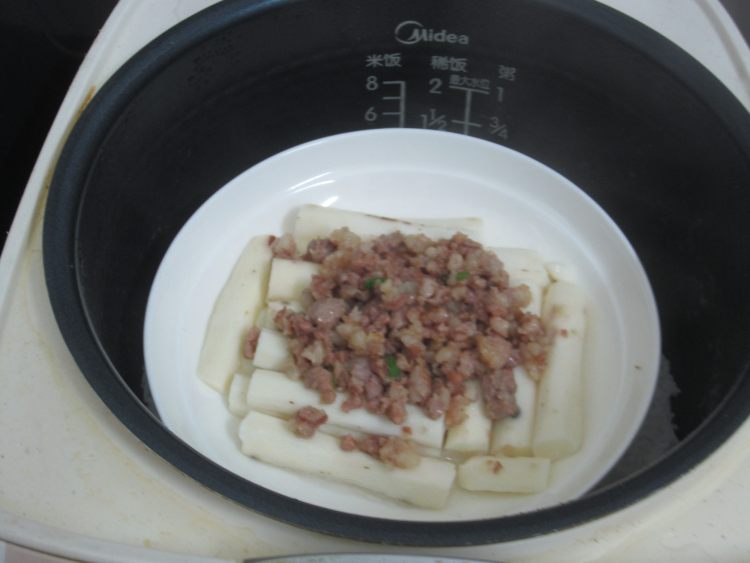淮山药蒸肉碎步骤10