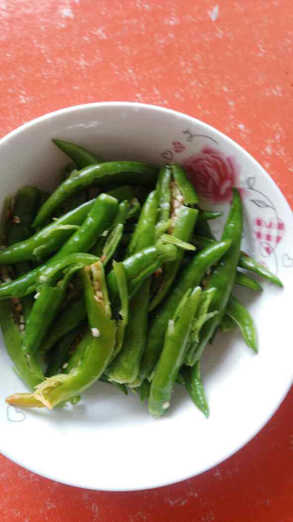 肉末煎辣椒步骤2