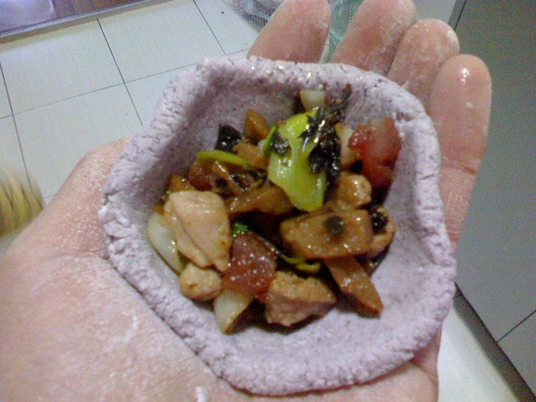 紫米咸肉糍粑步骤6