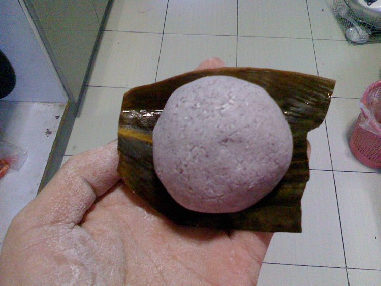 紫米咸肉糍粑步骤7