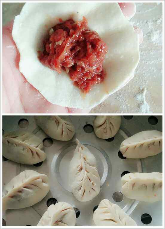 羊肉烫面蒸饺步骤5