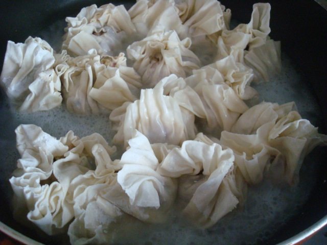 煎羊肉烧麦步骤8