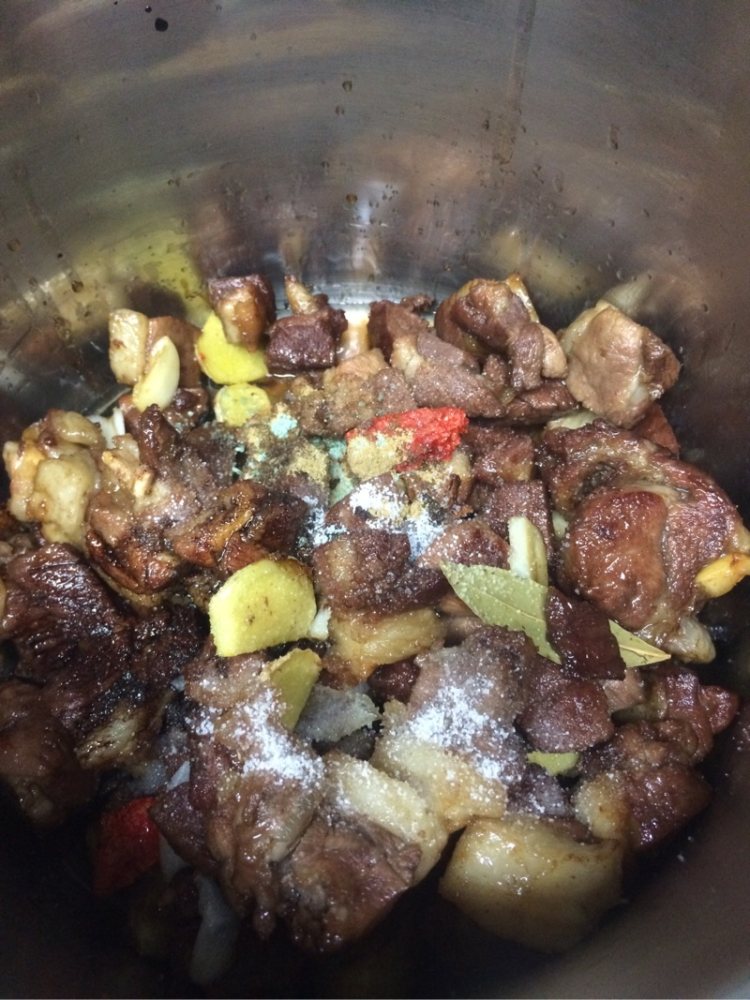 炖羊肉#非转基因金龙步骤8