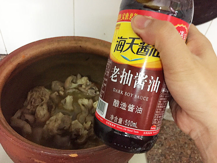 羊肉焖板栗步骤8