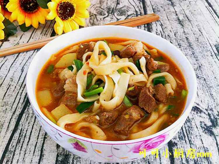 羊肉手擀汤面步骤19