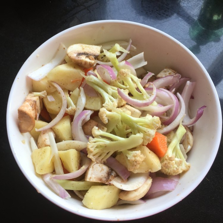 羊肉烤时蔬步骤5