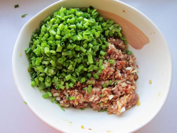 毛芹菜羊肉饺子步骤6