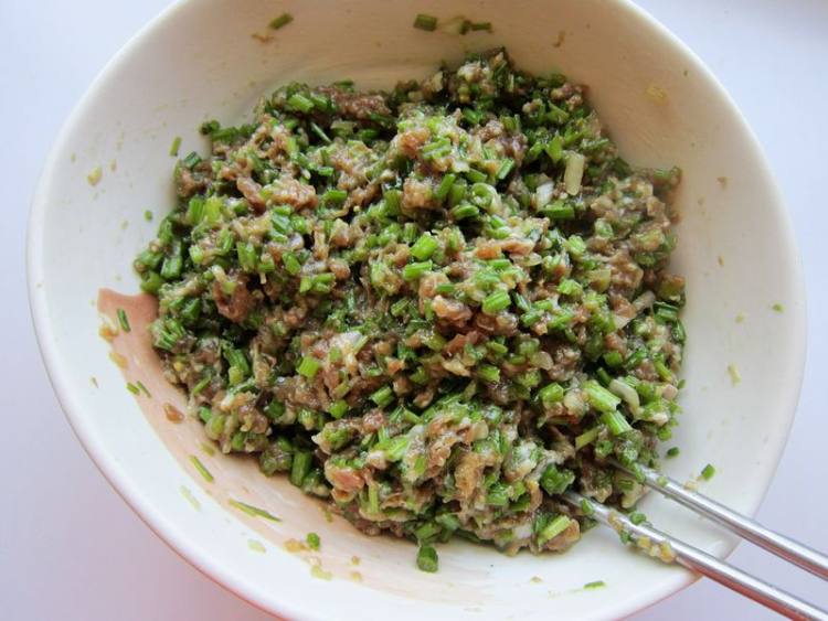 毛芹菜羊肉饺子步骤7