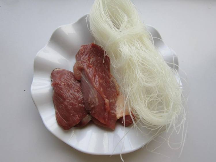 粉丝羊肉末步骤1