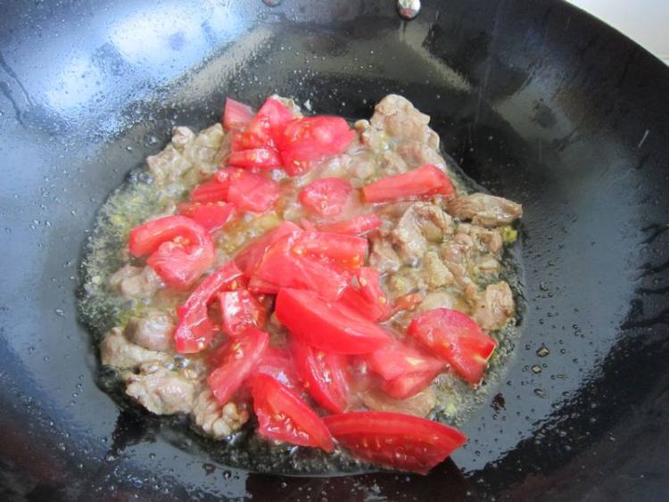 四季豆羊肉蒸面步骤7
